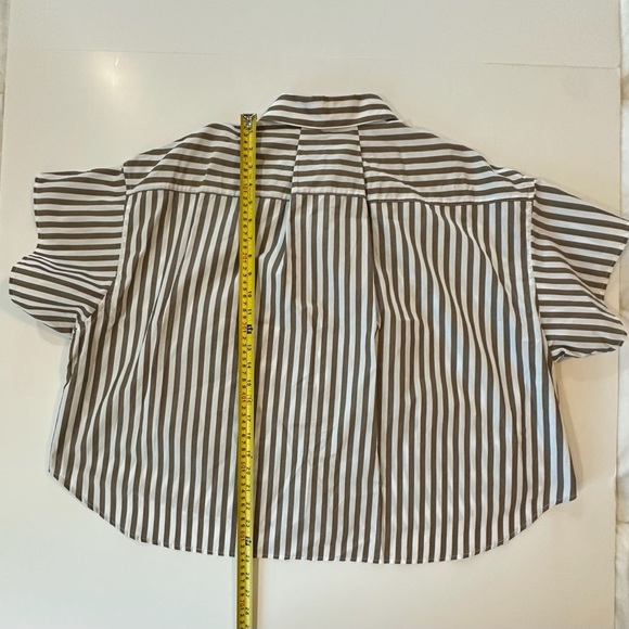 rag & bone Maura Striped High-low Cotton Poplin Button-up Shirt | XL | NWT - Picture 10 of 16